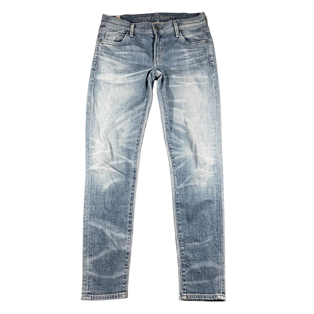 Citizens Of Humanity Jeans Womens 26 Blue Medium Wash Low Rise Skinny Stretch